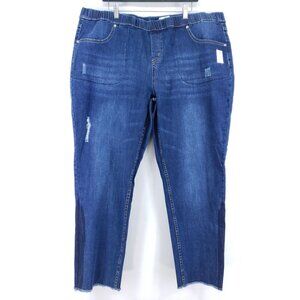 Just My Size Distressed Jeans Women's Size 3X Stretch